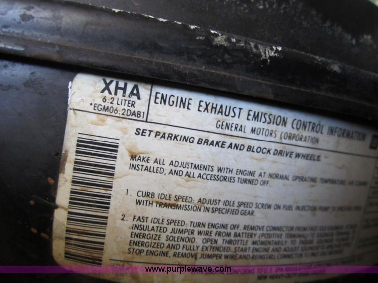 image for item A4764 1984 Chevrolet D30 Military box truck