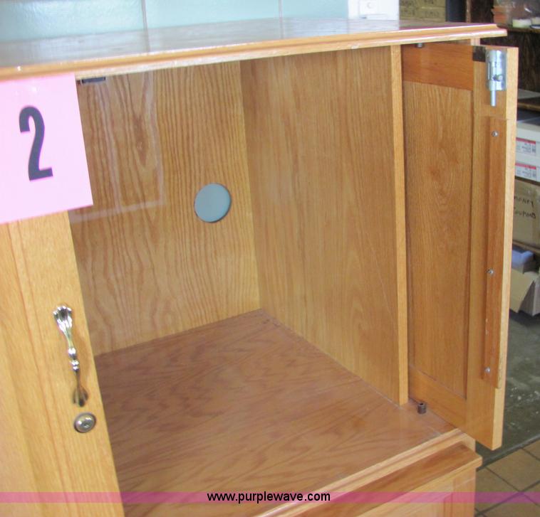 image for item A9328 (4) assorted oak computer desks