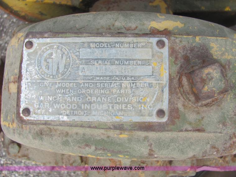 image for item A9341 Garwood 4M718 heavy duty winch