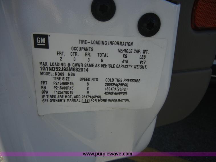 image for item A9775 2003 Chevrolet Malibu