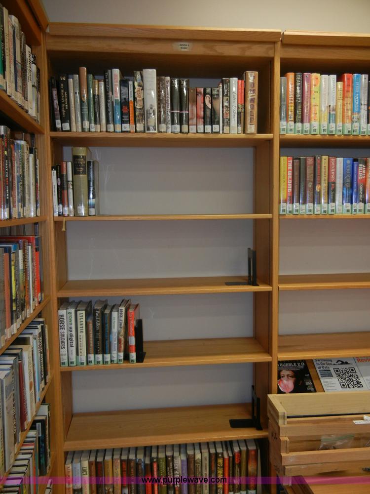 image for item A9970 Light oak wooden shelving units