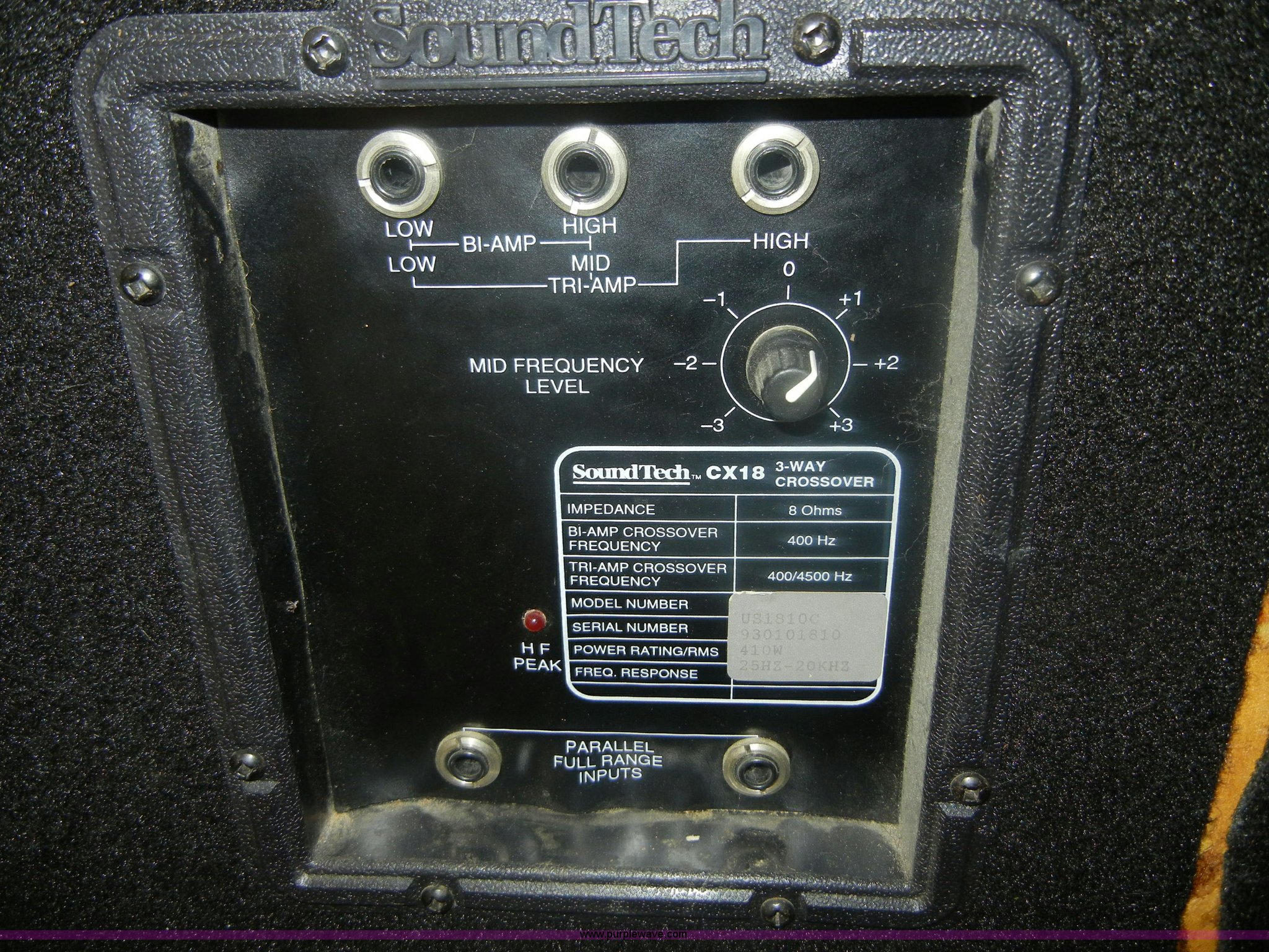 Soundtech CX-18 speaker with three-way crossover in Manhattan, KS ...