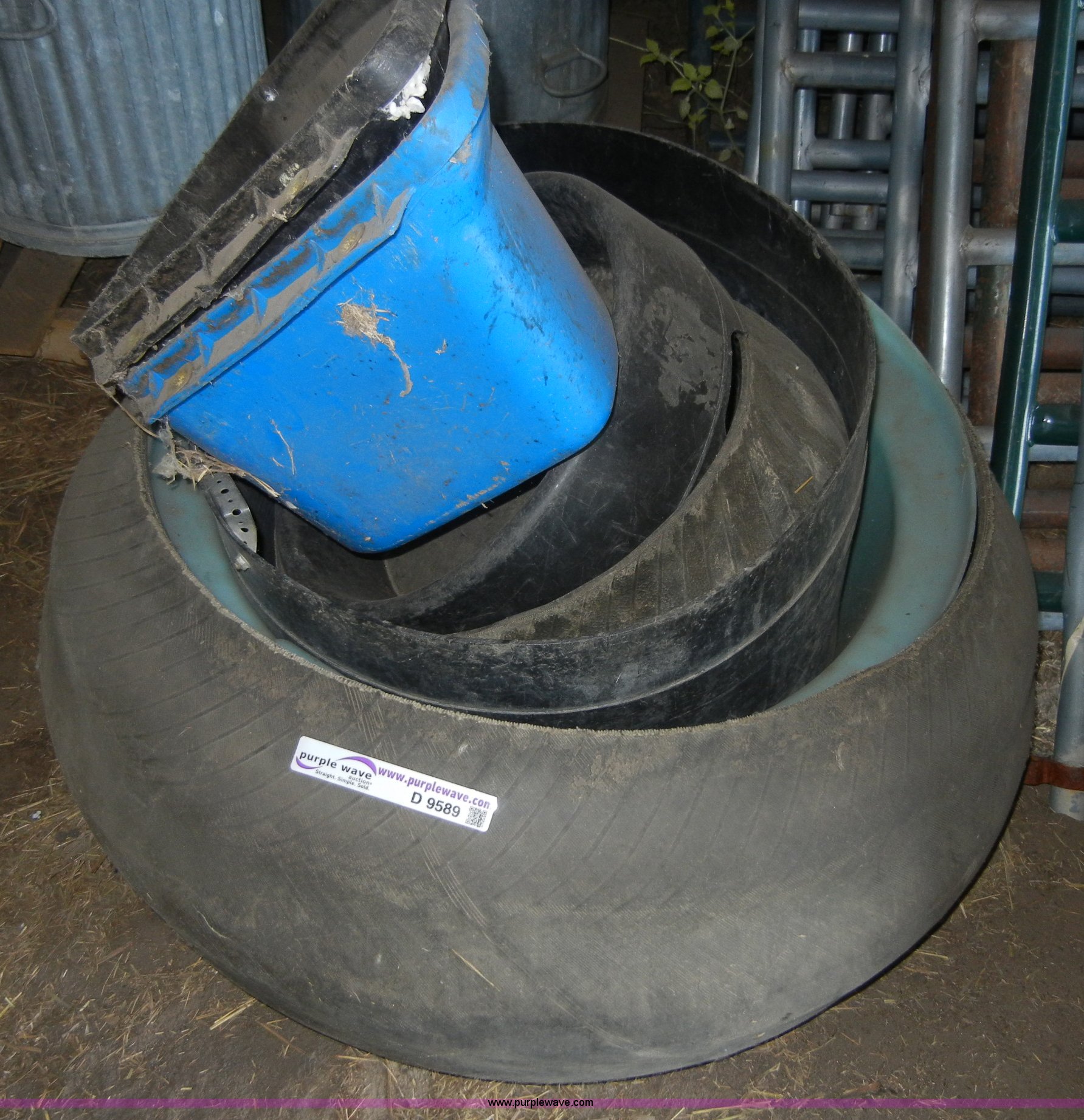 Assorted livestock tubs in Fort Riley, KS Item D9589 sold Purple Wave