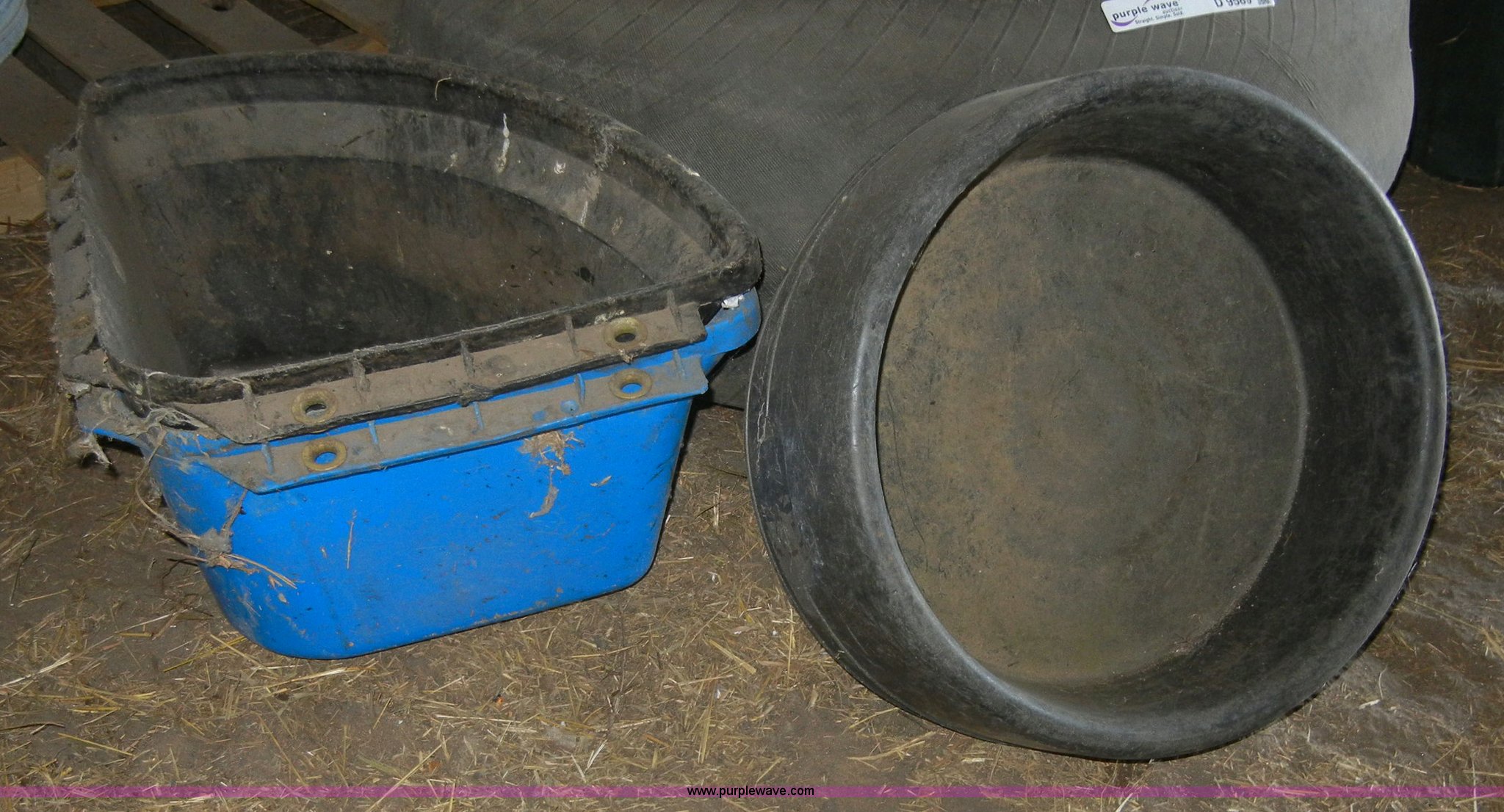 Assorted livestock tubs in Fort Riley, KS Item D9589 sold Purple Wave
