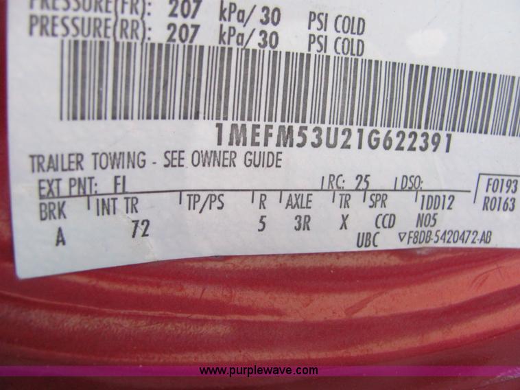 image for item A3590 2001 Mercury Sable LS