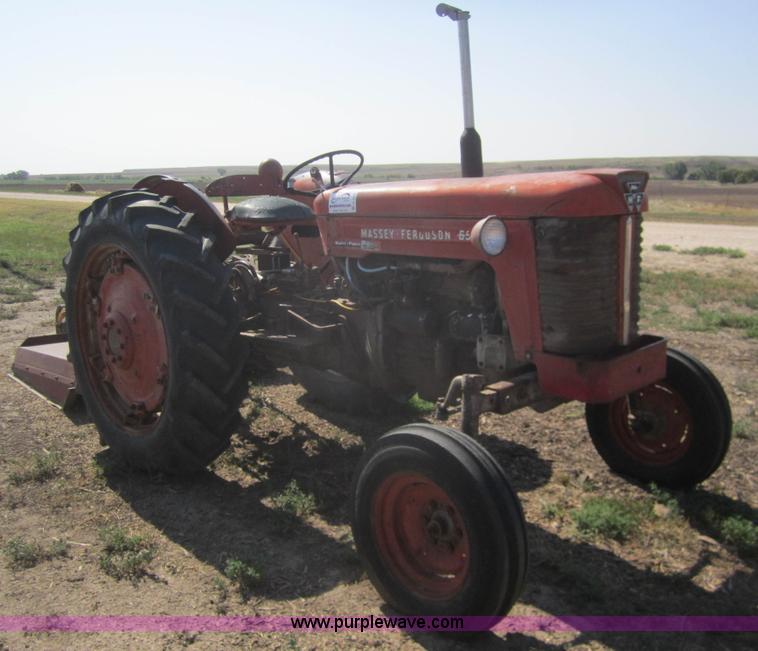 image for item A3846 1964 Massey-Ferguson 65 tractor with mower and back blade