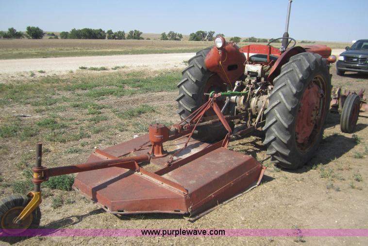 image for item A3846 1964 Massey-Ferguson 65 tractor with mower and back blade