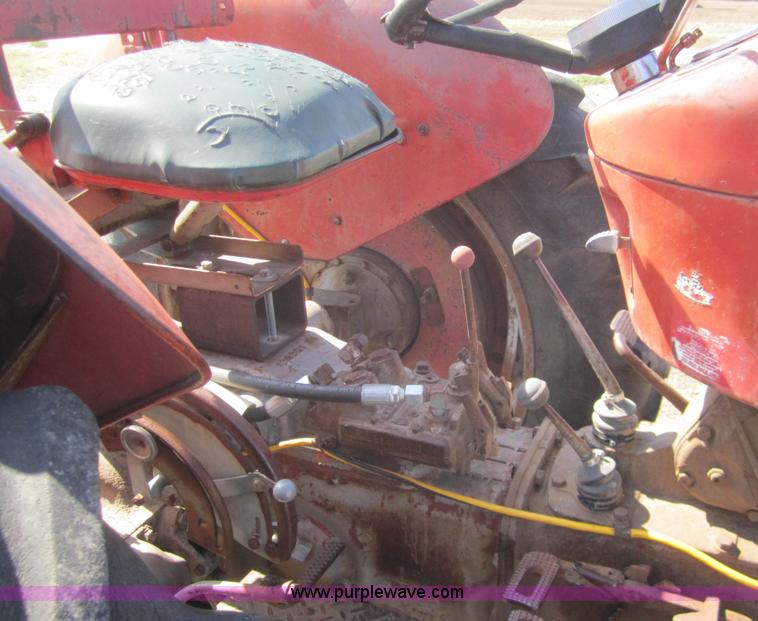 image for item A3846 1964 Massey-Ferguson 65 tractor with mower and back blade