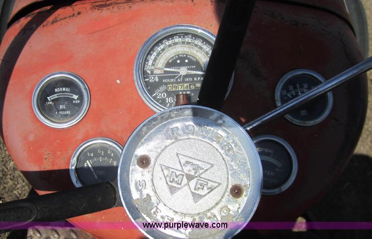 image for item A3846 1964 Massey-Ferguson 65 tractor with mower and back blade