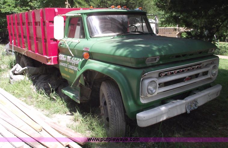 image for item A4145 1965 Chevrolet C60 truck with dump bed