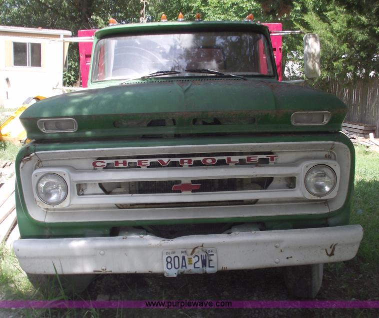 image for item A4145 1965 Chevrolet C60 truck with dump bed