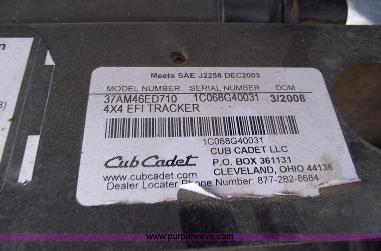 image for item A4151 2008 Tracker Cub Cadet utility vehicle