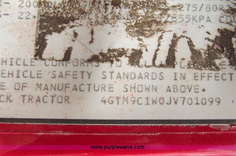 image for item A4188 1988 GMC Brigadier semi truck