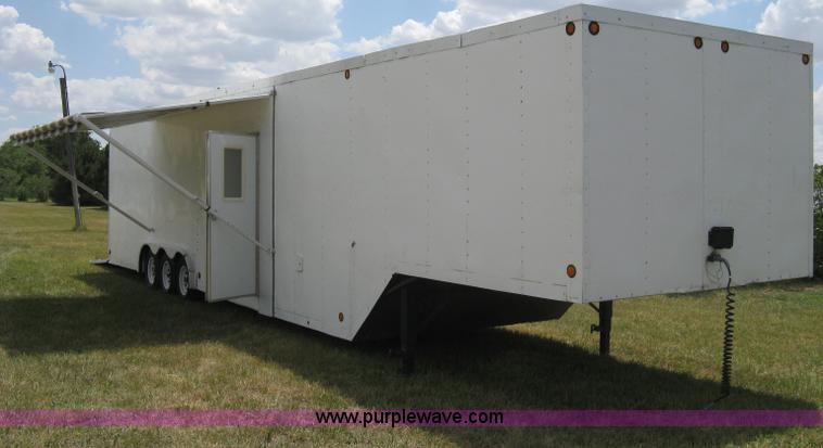image for item A4274 1995 shop built fifth wheel cargo trailer