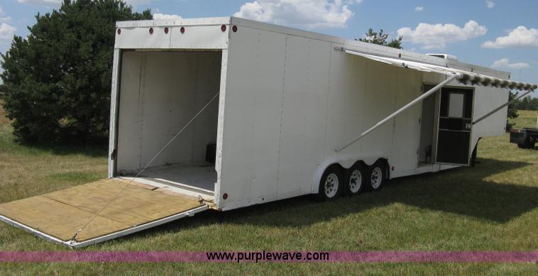 image for item A4274 1995 shop built fifth wheel cargo trailer