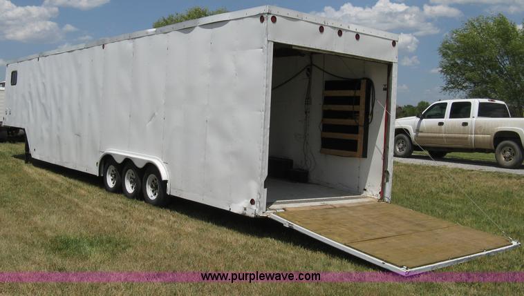 image for item A4274 1995 shop built fifth wheel cargo trailer
