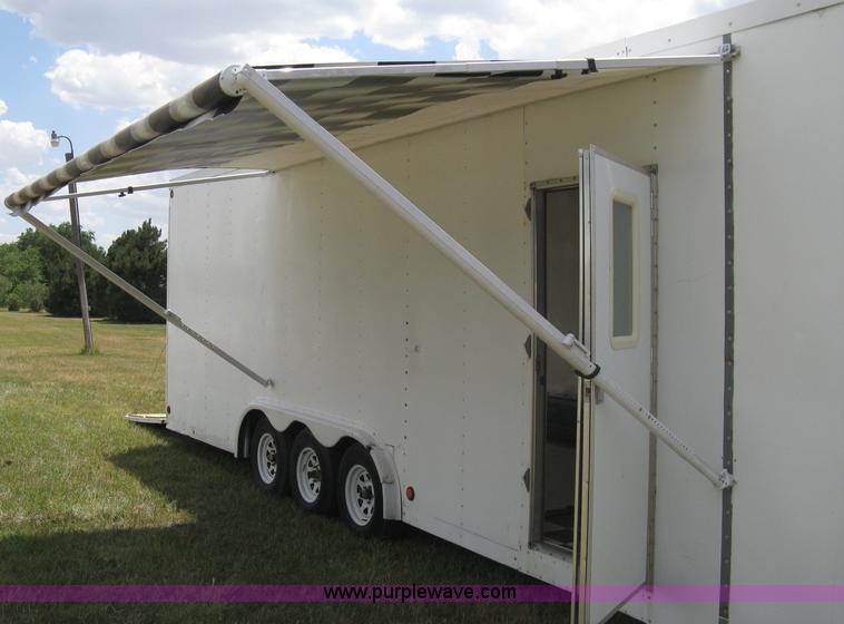 image for item A4274 1995 shop built fifth wheel cargo trailer
