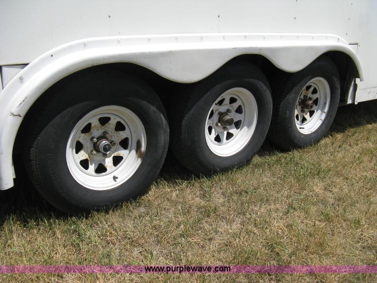 image for item A4274 1995 shop built fifth wheel cargo trailer