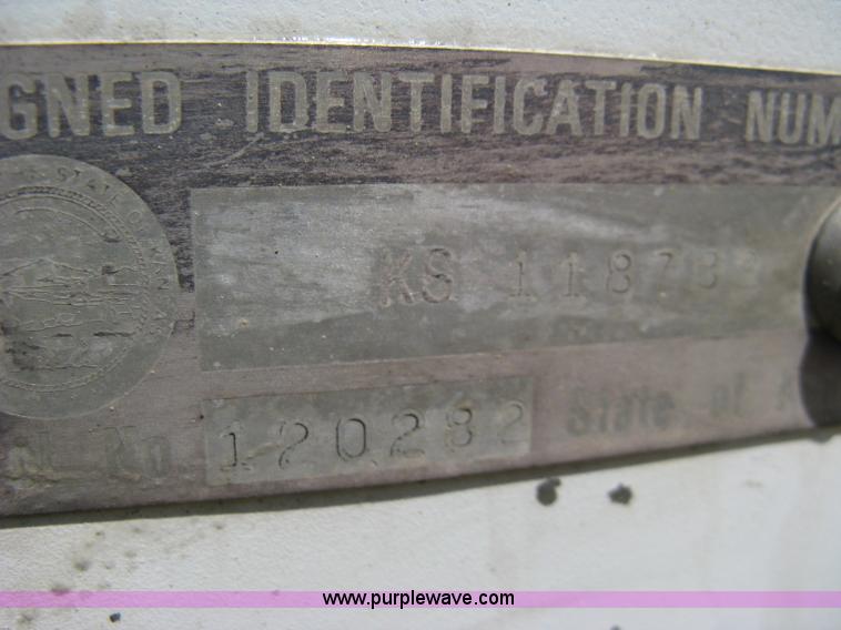 image for item A4274 1995 shop built fifth wheel cargo trailer