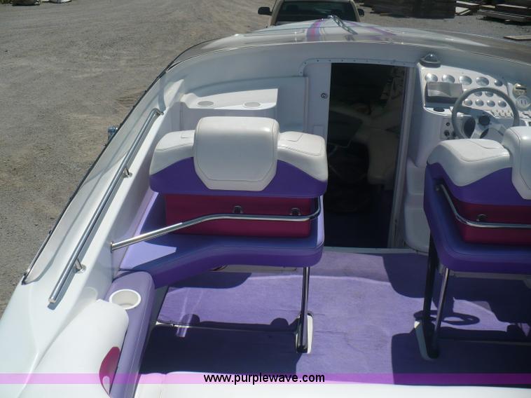 image for item A4851 1995 Baja 320 OS 32' boat and trailer