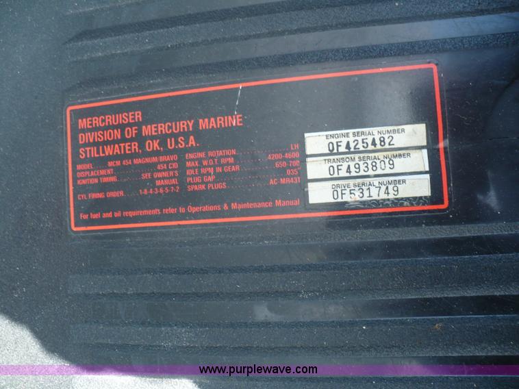 image for item A4851 1995 Baja 320 OS 32' boat and trailer