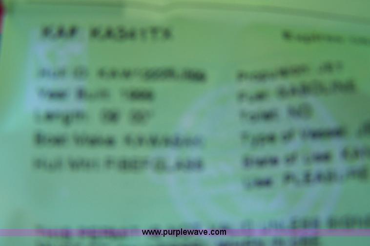 image for item A9509 1999 Kawasaki 1100 STX jet skit