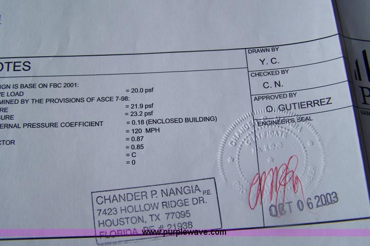 image for item A9524 Pioneer pre-engineered arch building