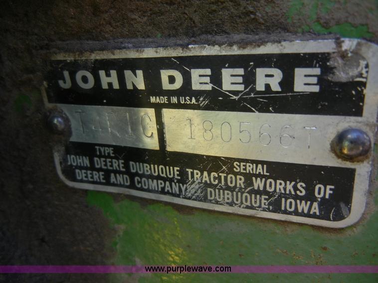 image for item D9603 John Deere T4R1C tractor
