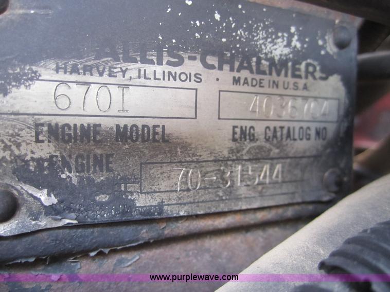 image for item A3807 1984 Allis Chalmers 8070 MFWA tractor