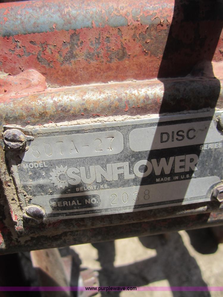 image for item A3811 Sunflower 80TA-27 double offset disk