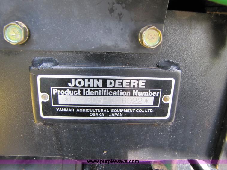 image for item A4674 2007 John Deere 2305 4WD compact tractor