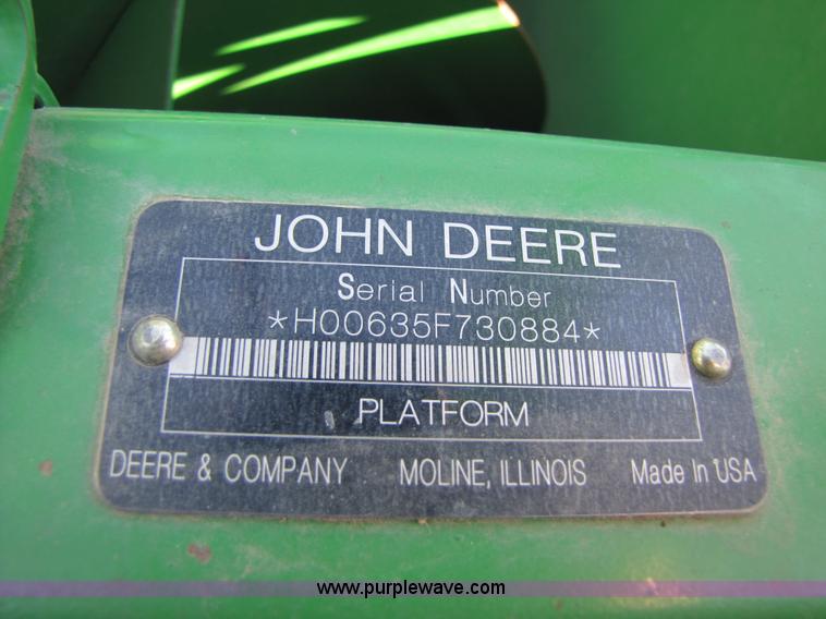 image for item A4676 2009 John Deere 635F flex head