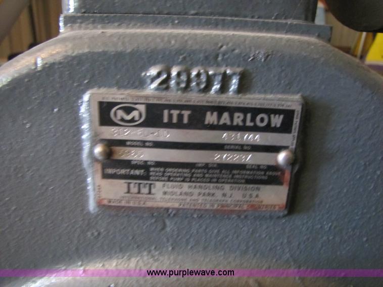 image for item A9531 Marlow 312HEL-1D self priming centrifugal pump