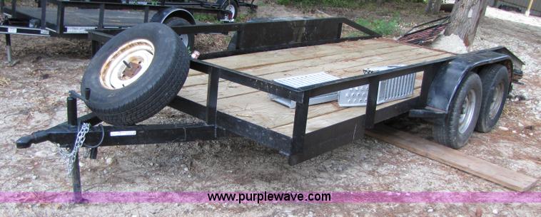 image for item A9532 Utility 16' flatbed trailer
