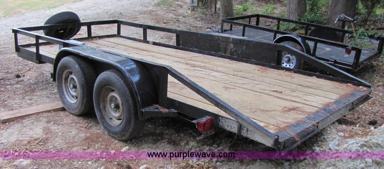 image for item A9532 Utility 16' flatbed trailer
