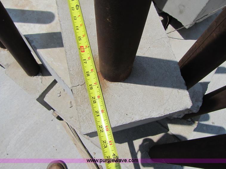 image for item A9535 (11) Concrete feed bunks with stands