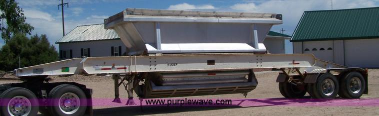 image for item A4558 1981 Multech belly dump trailer