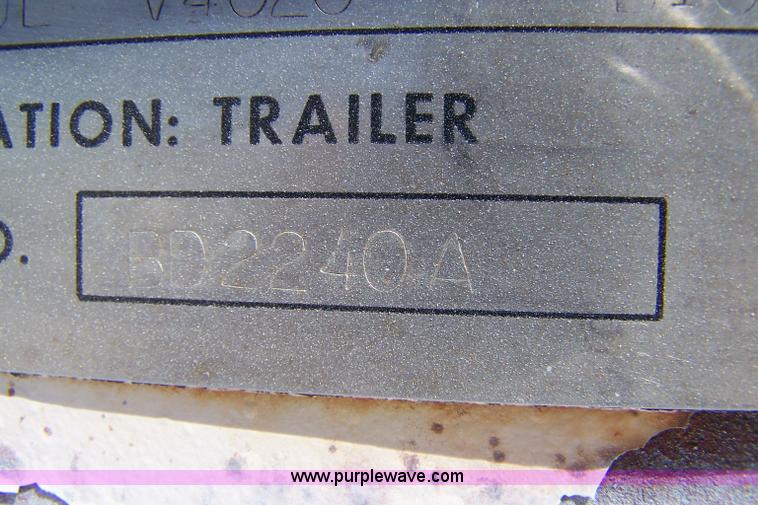 image for item A4558 1981 Multech belly dump trailer