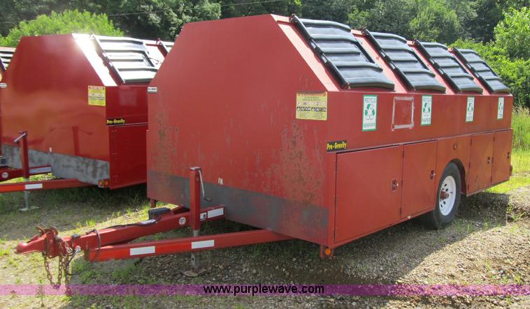 image for item A4909 2007 Pro-tainer compartmentalized recycle trailer