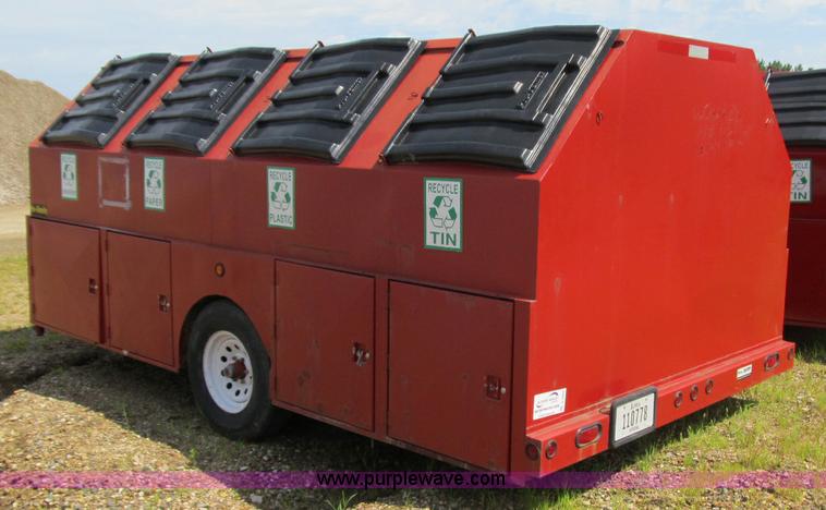 image for item A4909 2007 Pro-tainer compartmentalized recycle trailer