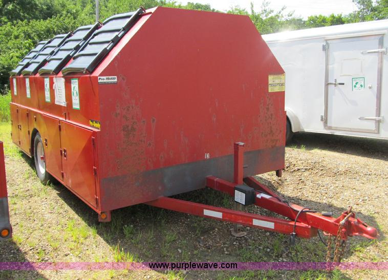 image for item A4909 2007 Pro-tainer compartmentalized recycle trailer