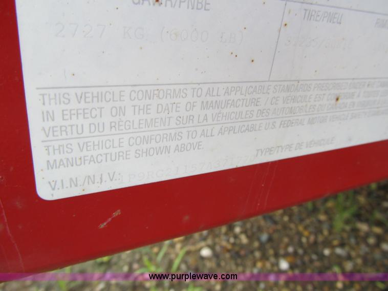 image for item A4909 2007 Pro-tainer compartmentalized recycle trailer