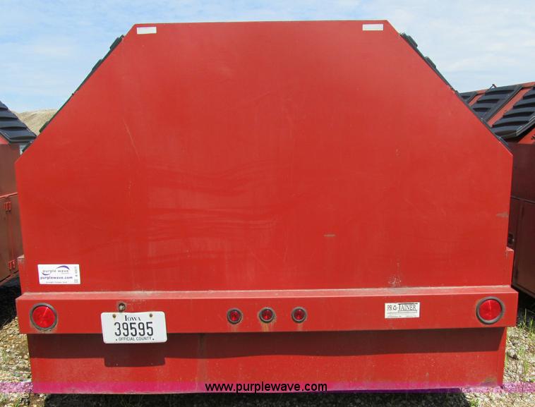 image for item A4911 2003 Pro-tainer compartmentalized recycle trailer