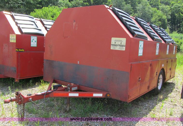 image for item A4912 2003 Pro-tainer compartmentalized recycle trailer