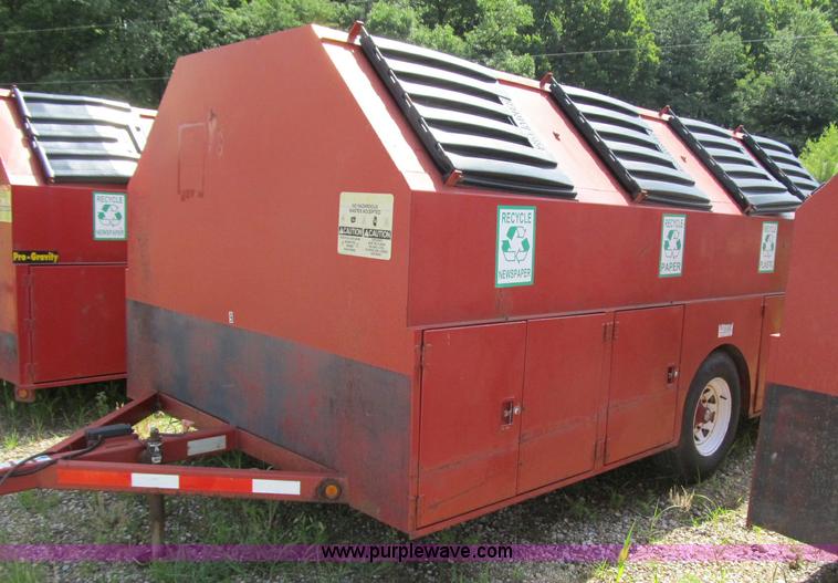 image for item A4912 2003 Pro-tainer compartmentalized recycle trailer