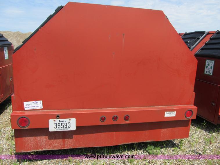 image for item A4912 2003 Pro-tainer compartmentalized recycle trailer