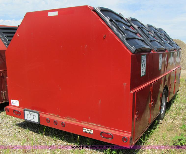image for item A4913 2007 Pro-tainer compartmentalized recycle trailer