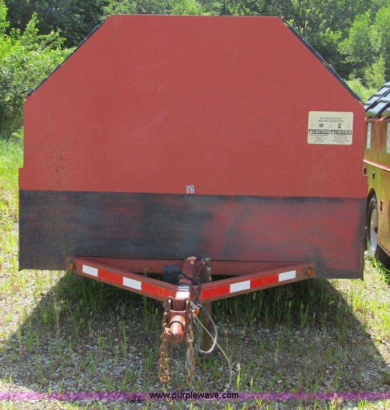 image for item A4914 2003 Pro-tainer compartmentalized recycle trailer