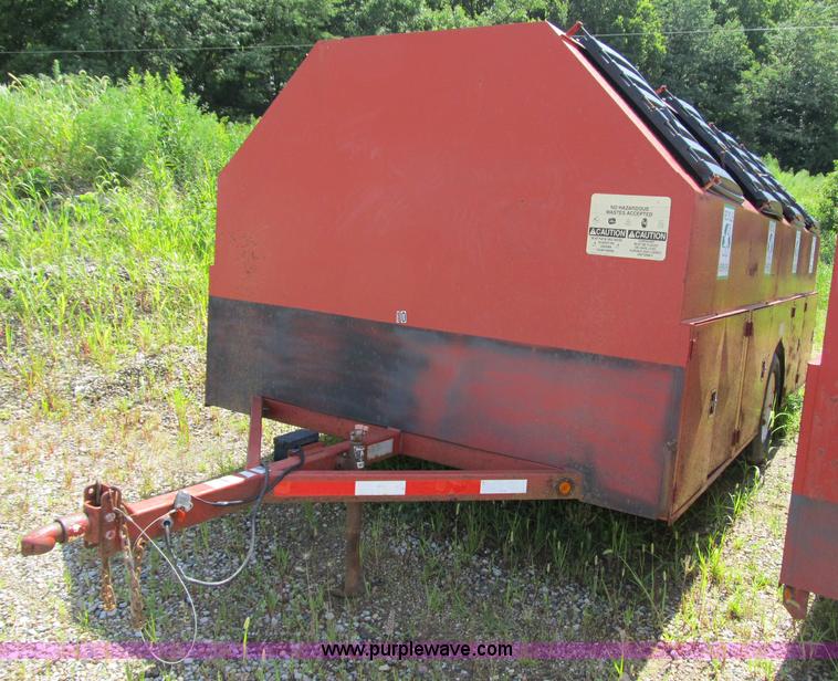 image for item A4914 2003 Pro-tainer compartmentalized recycle trailer