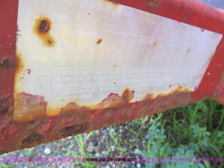 image for item A4914 2003 Pro-tainer compartmentalized recycle trailer